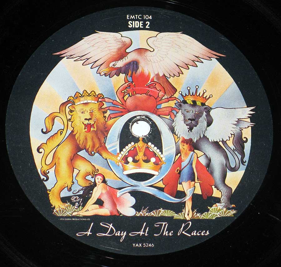 QUEEN A DAY AT THE RACES LP COVER KEYRING LLAVERO 