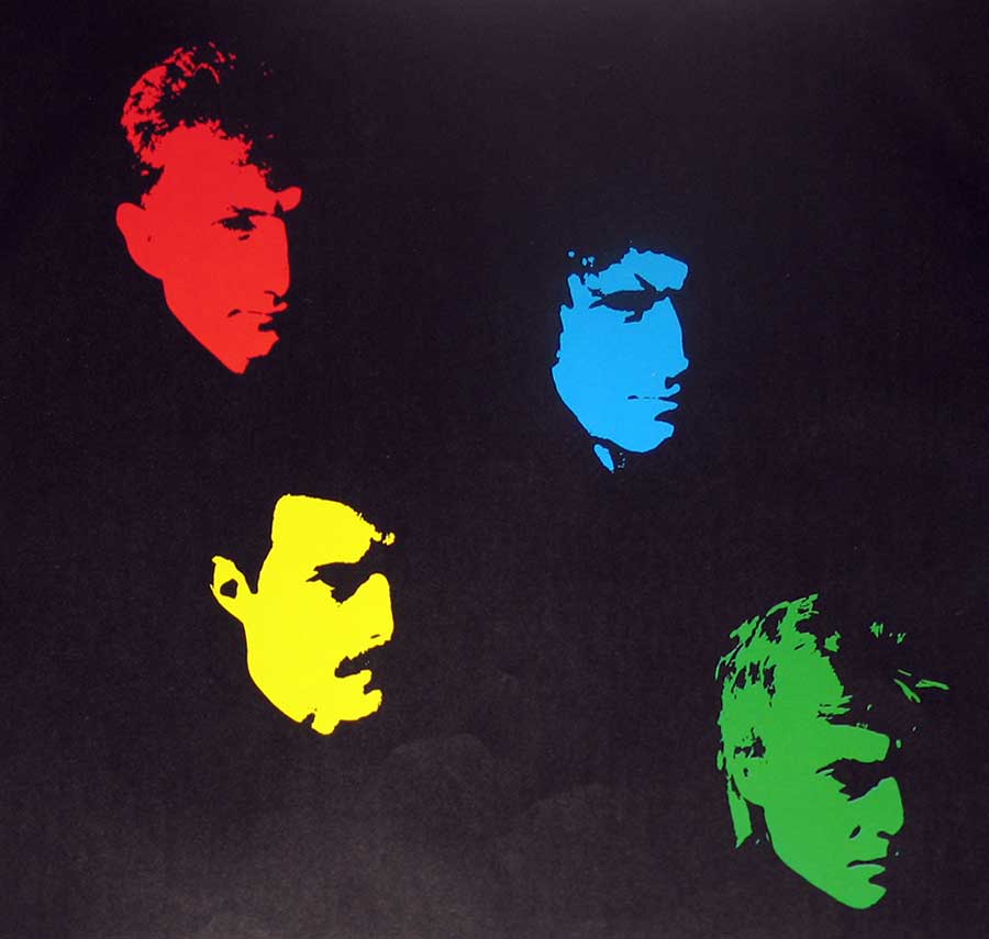 Photo of album back cover QUEEN - Hot Space