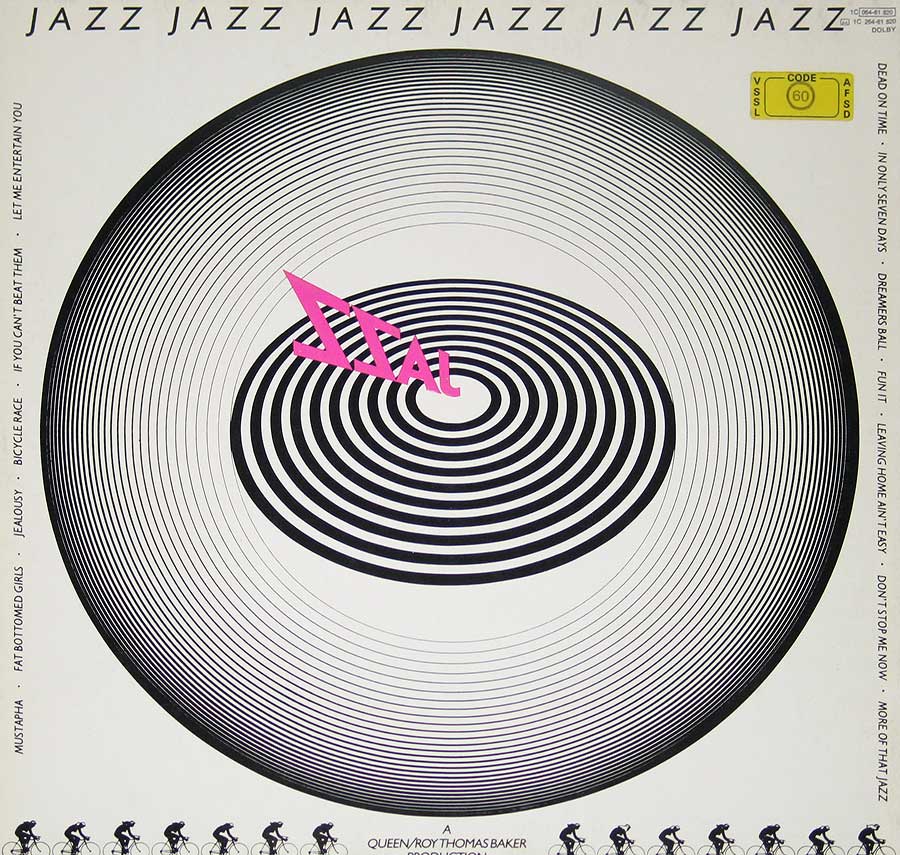 QUEEN - Jazz Gatefold 12" vinyl LP album back cover