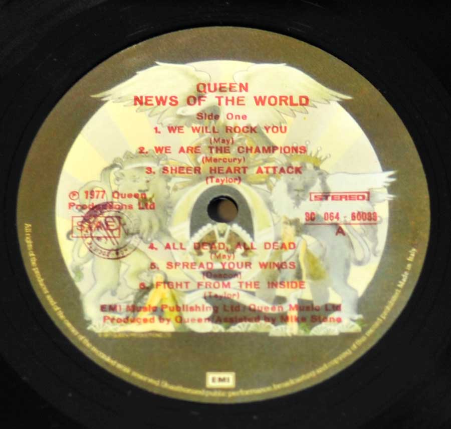 "News Of The World" Record Label Details: 3C 064 60033 ℗ 1977 Queen Productions Sound Copyright 