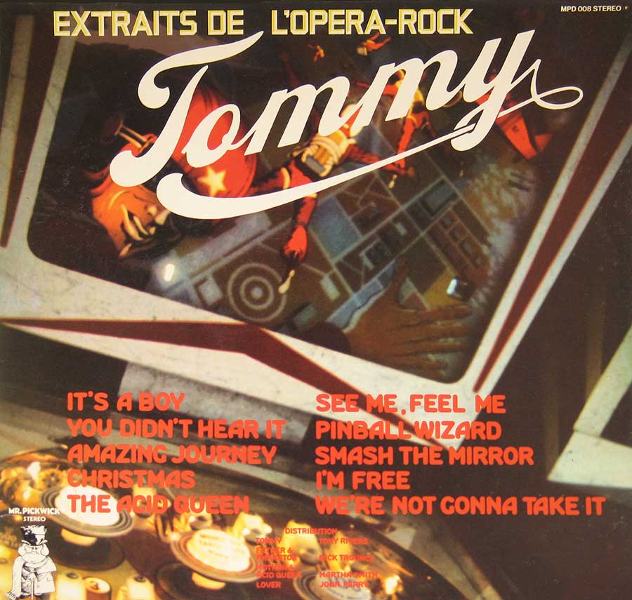 THE WHO - Extraits de L'Opera Rock Tommy 12" Vinyl LP Album
 front cover https://vinyl-records.nl