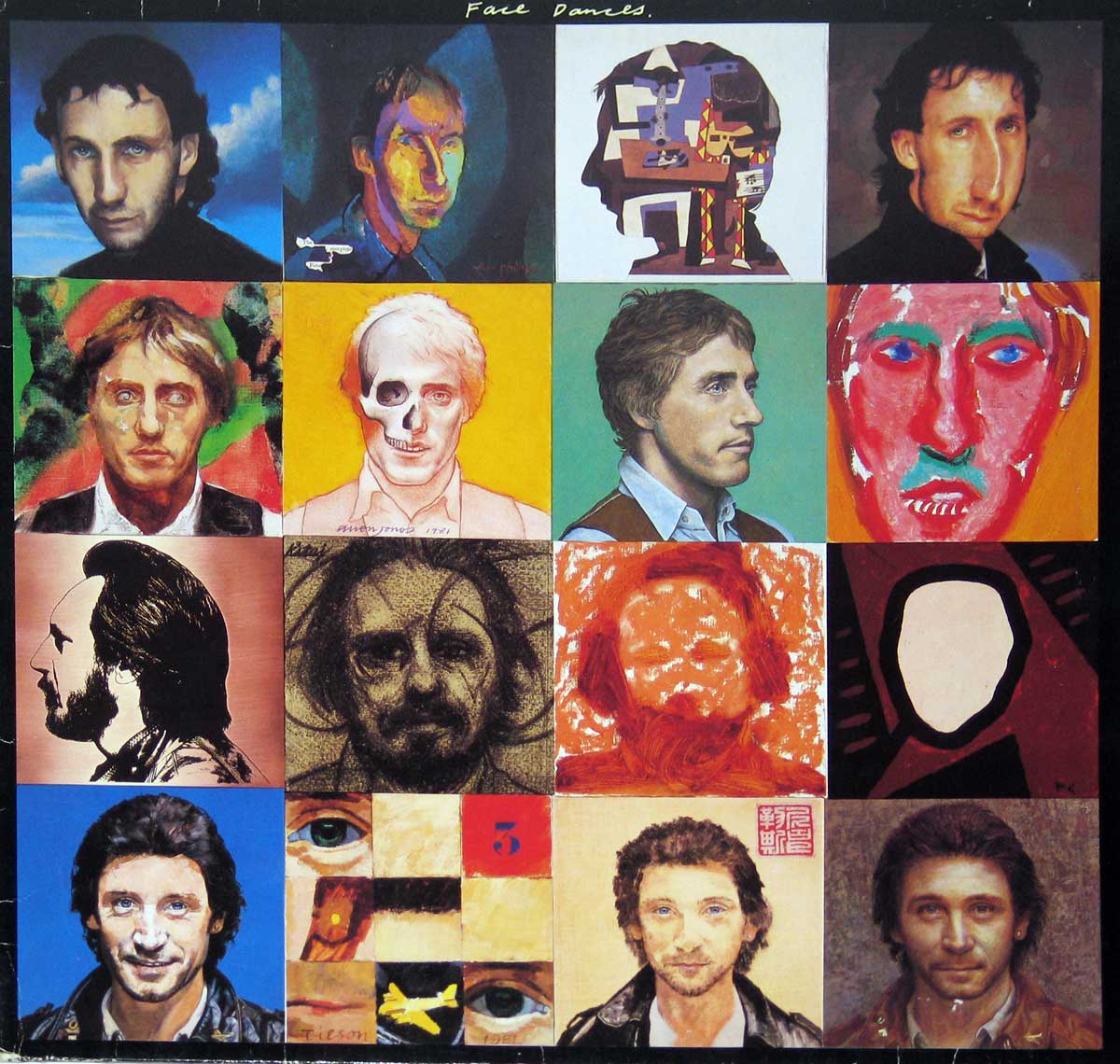 large album front cover photo of: he Who Face Dances 12" Vinyl LP Album 