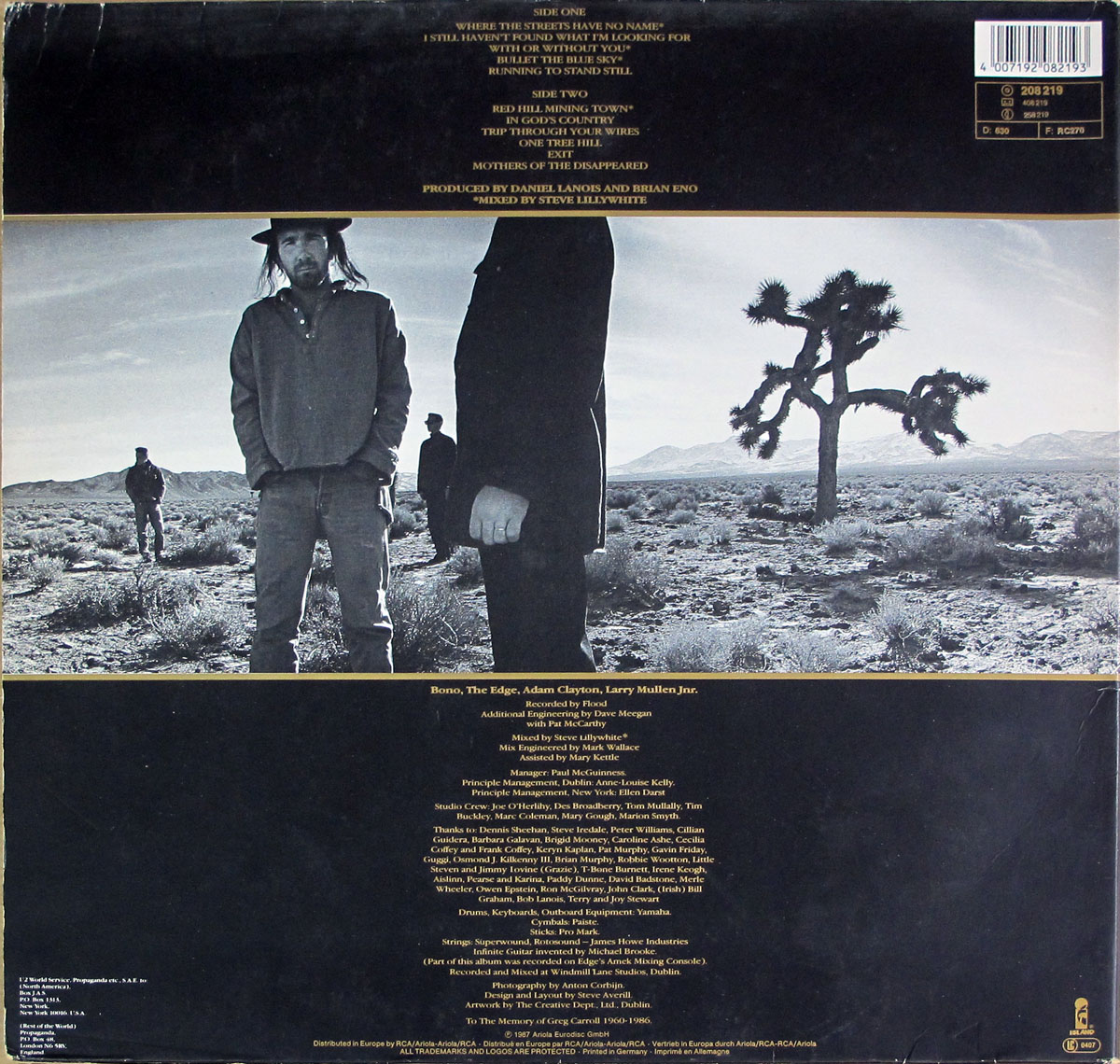 High Resolution Photo #11 U2 - Joshua Tree Anton Corbijn