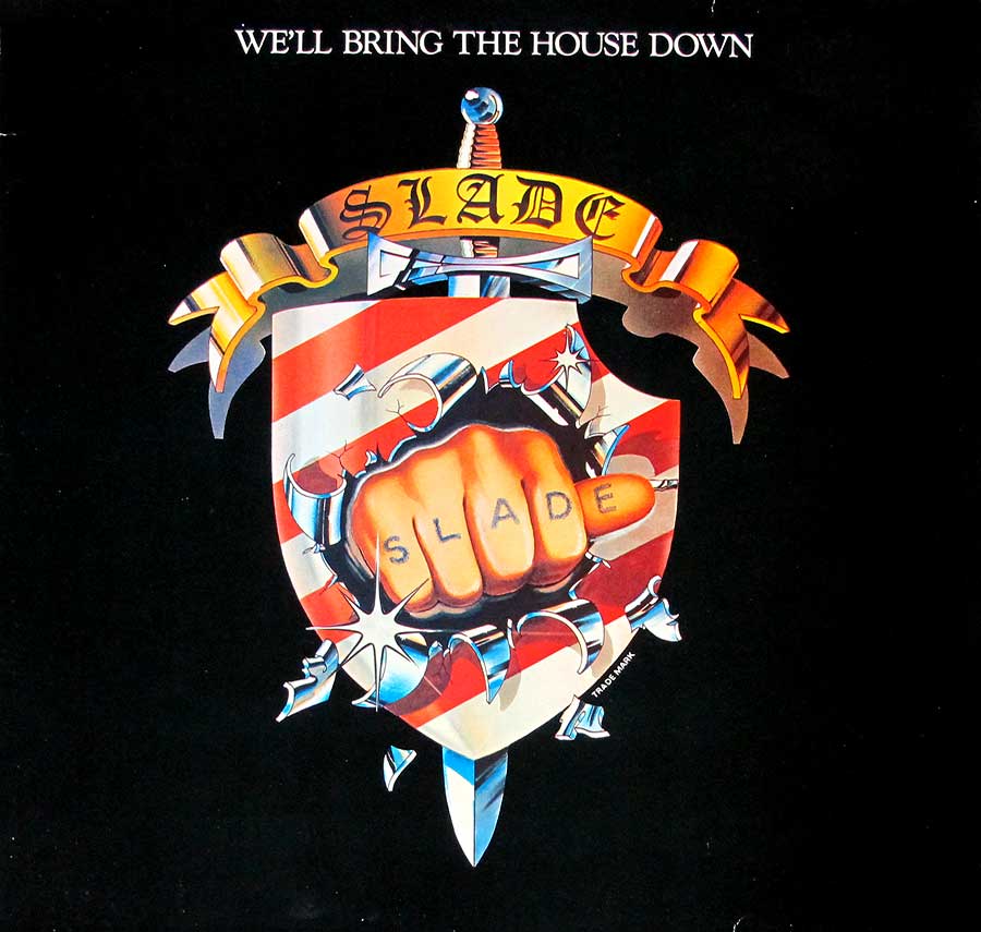 SLADE - We'll Bring The House Down 12" LP Vinyl Album front cover https://vinyl-records.nl