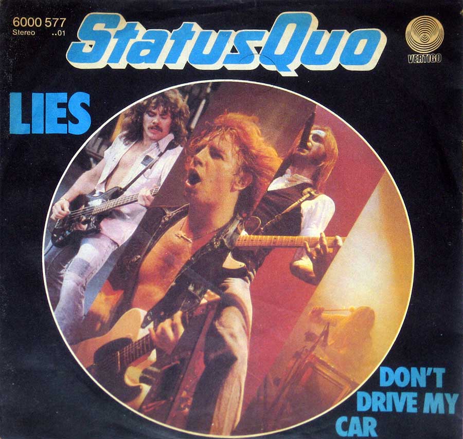 large album front cover photo of: tatus Quo - Lies / Dont Drive My Car 