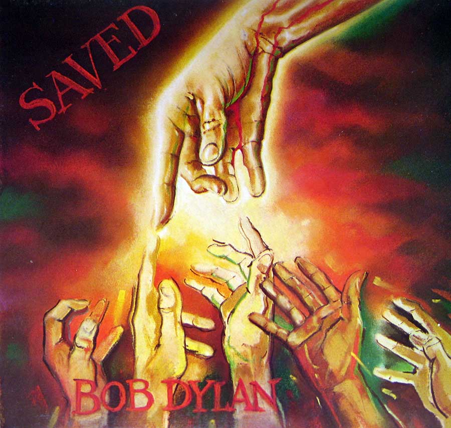 Front Cover Photo Of BOB DYLAN - Saved ( England )