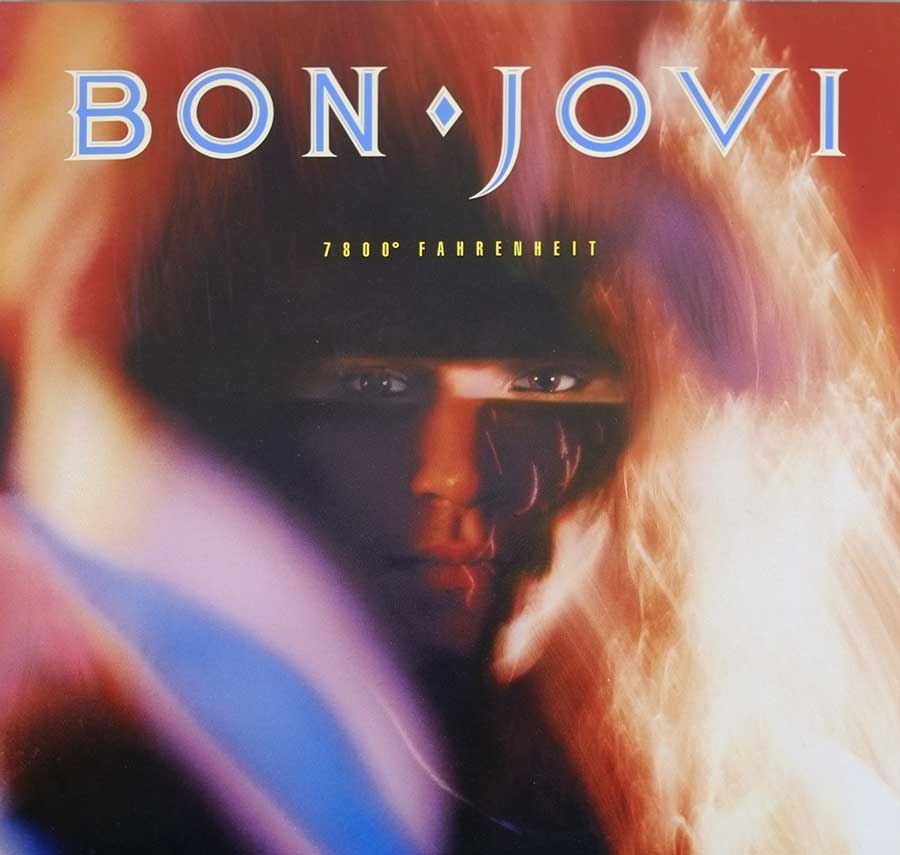 BON JOVI 7800° Fahrenheit Netherlands Release 12" Vinyl LP Album   front cover