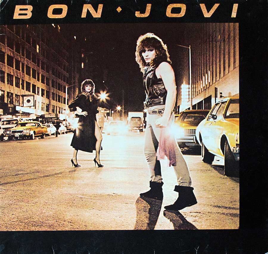 Front Cover Photo Of BON JOVI S/T Self-Titled ( Germany ) 12" Vinyl LP Album 