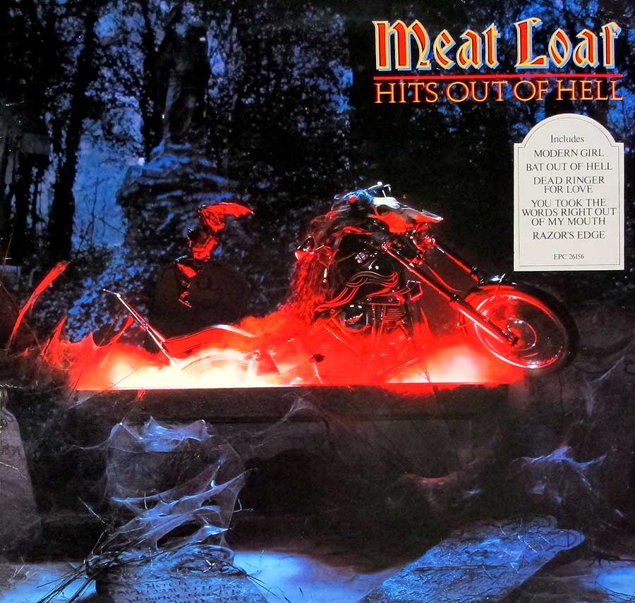 Front Cover Photo Of MEAT LOAF - Hits Out Of Hell Original UK Release 12" LP Vinyl Album