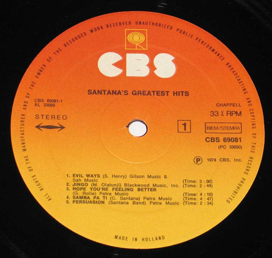 High Resolution Photos of santana greatest hits 