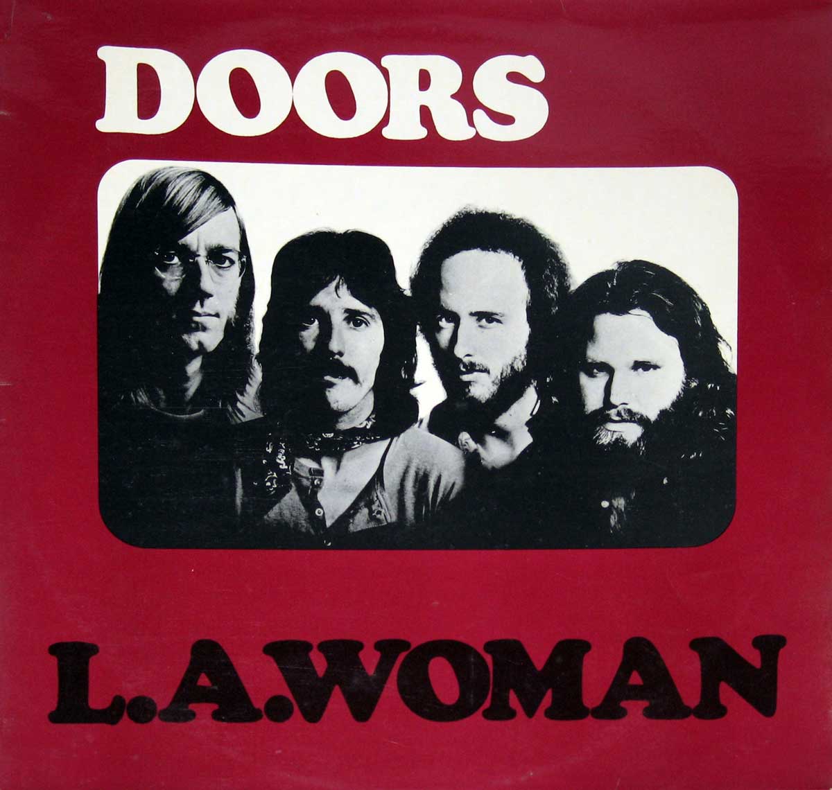 large album front cover photo of: he Doors L.A. Woman European Release 12" VINYL LP ALBUM 