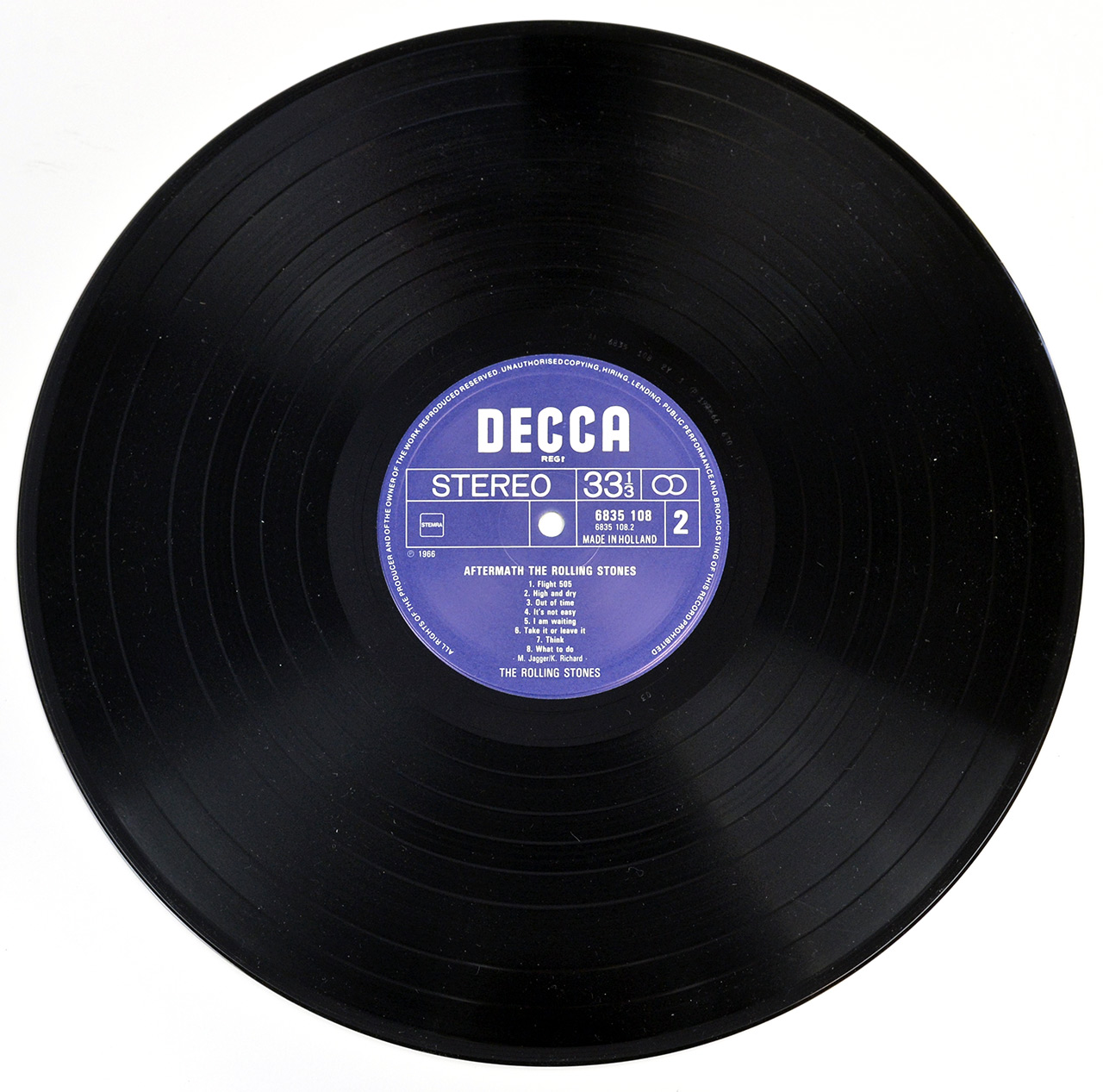 Photo of record 2   of ROLLING STONES - Aftermath DECCA NETHERLANDS 