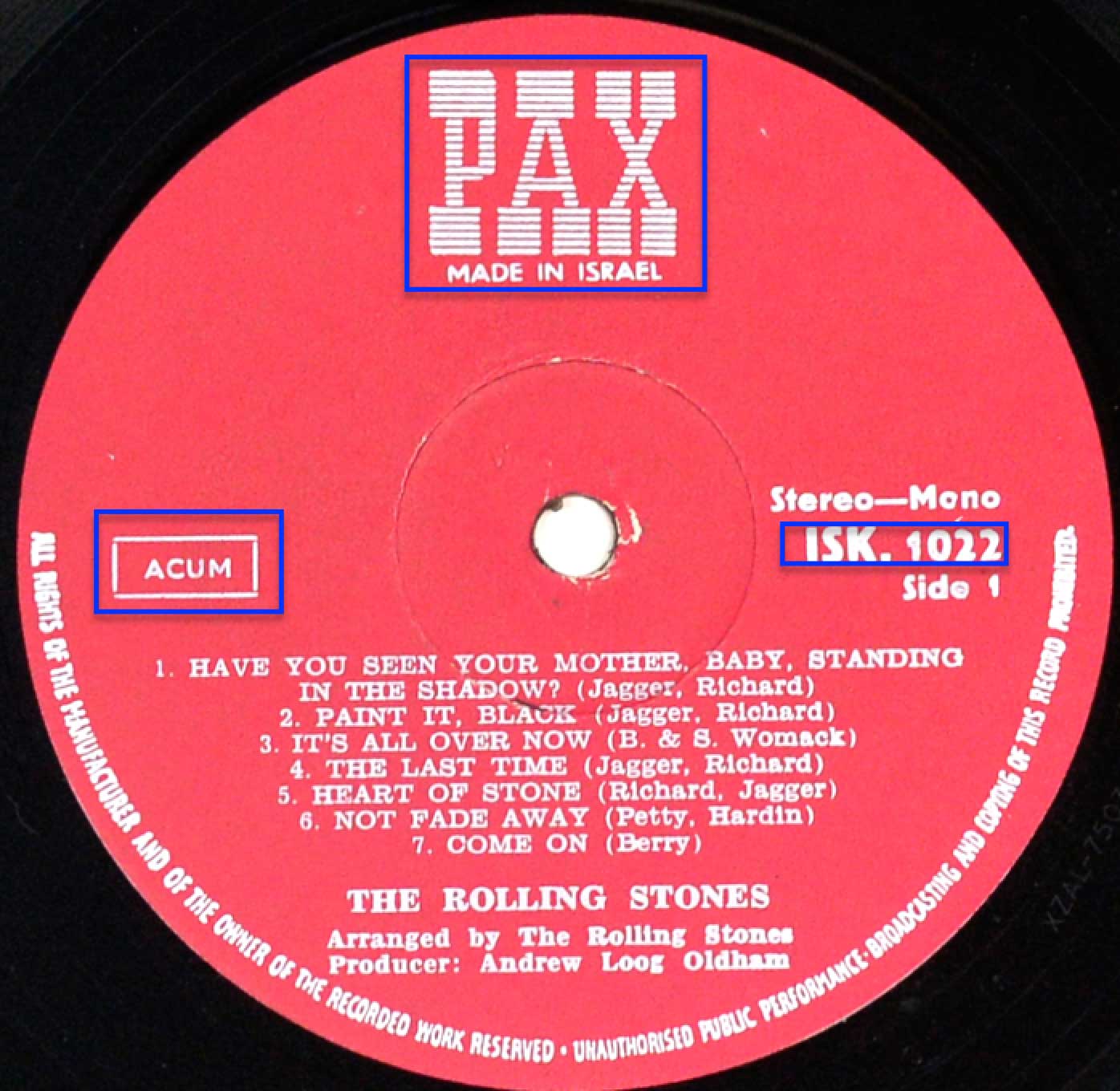Enlargement of Record Label