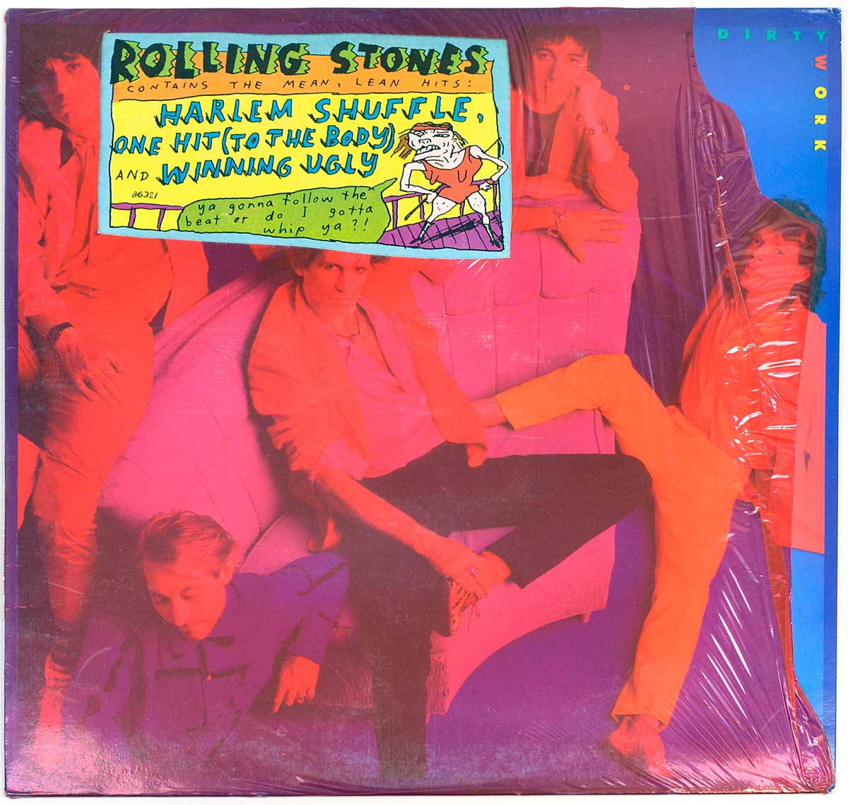 Album Front Cover  Photo of "ROLLING STONES Dirty Work"