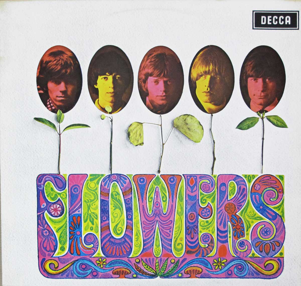 High Resolution Photo Album Front Cover of Rolling Stones - Flowers ( Germany ) https://vinyl-records.nl