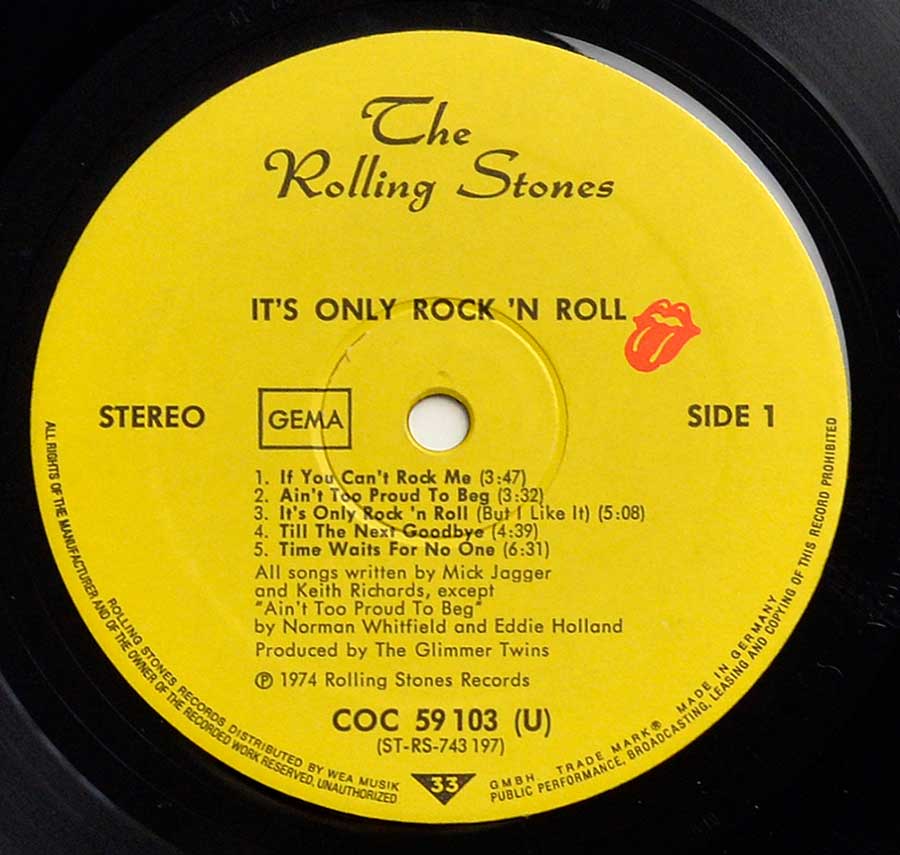 High Resolution Photo Rolling Stones – It's Only Rock 'N Roll 