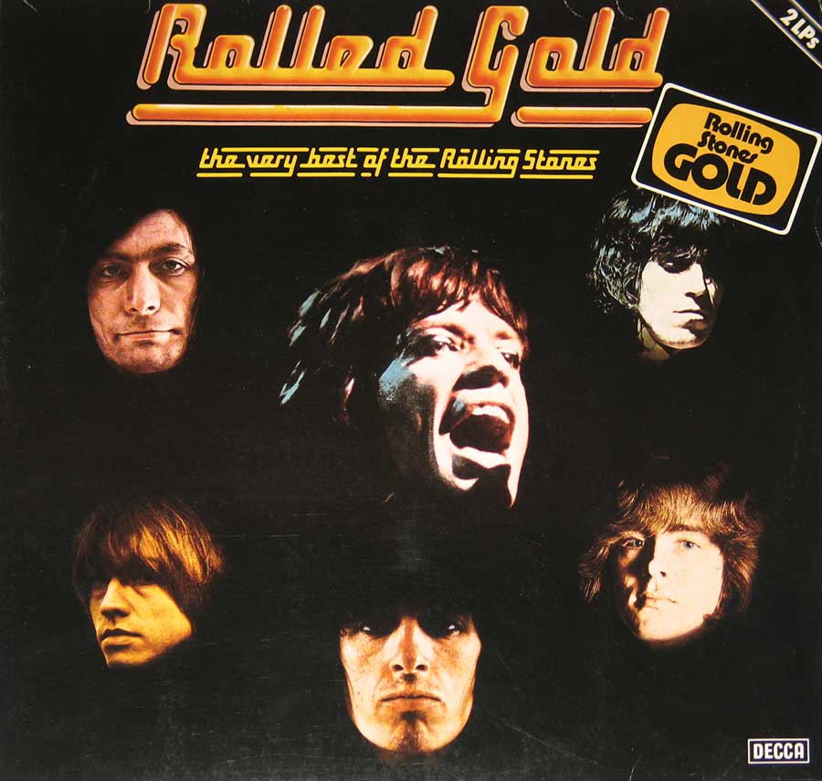 Front Cover Photo Of ROLLING STONES Rolled Gold, Very Best of Rolling Stones, 2LP