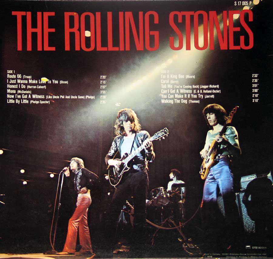 Photo of album back cover ROLLING STONES - Self-Titled ( Switzerland )