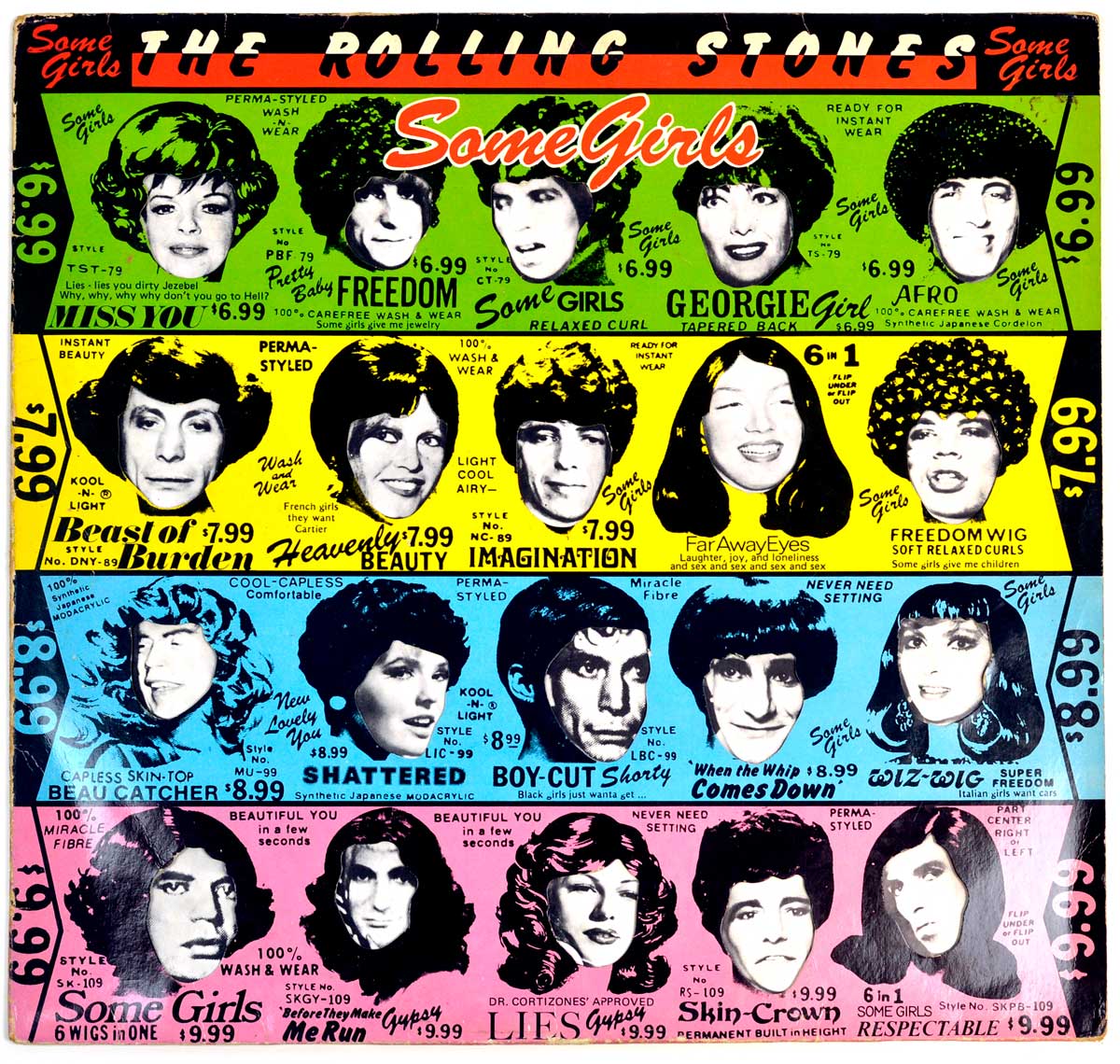 Album Front Cover  Photo of "ROLLING STONES - Some Girls (Sweden)"