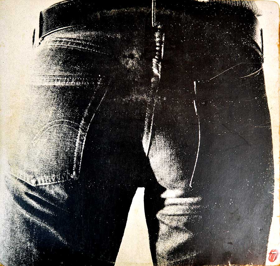 Photo of album back cover ROLLING STONES - Sticky Fingers Real Zipper Netherlands