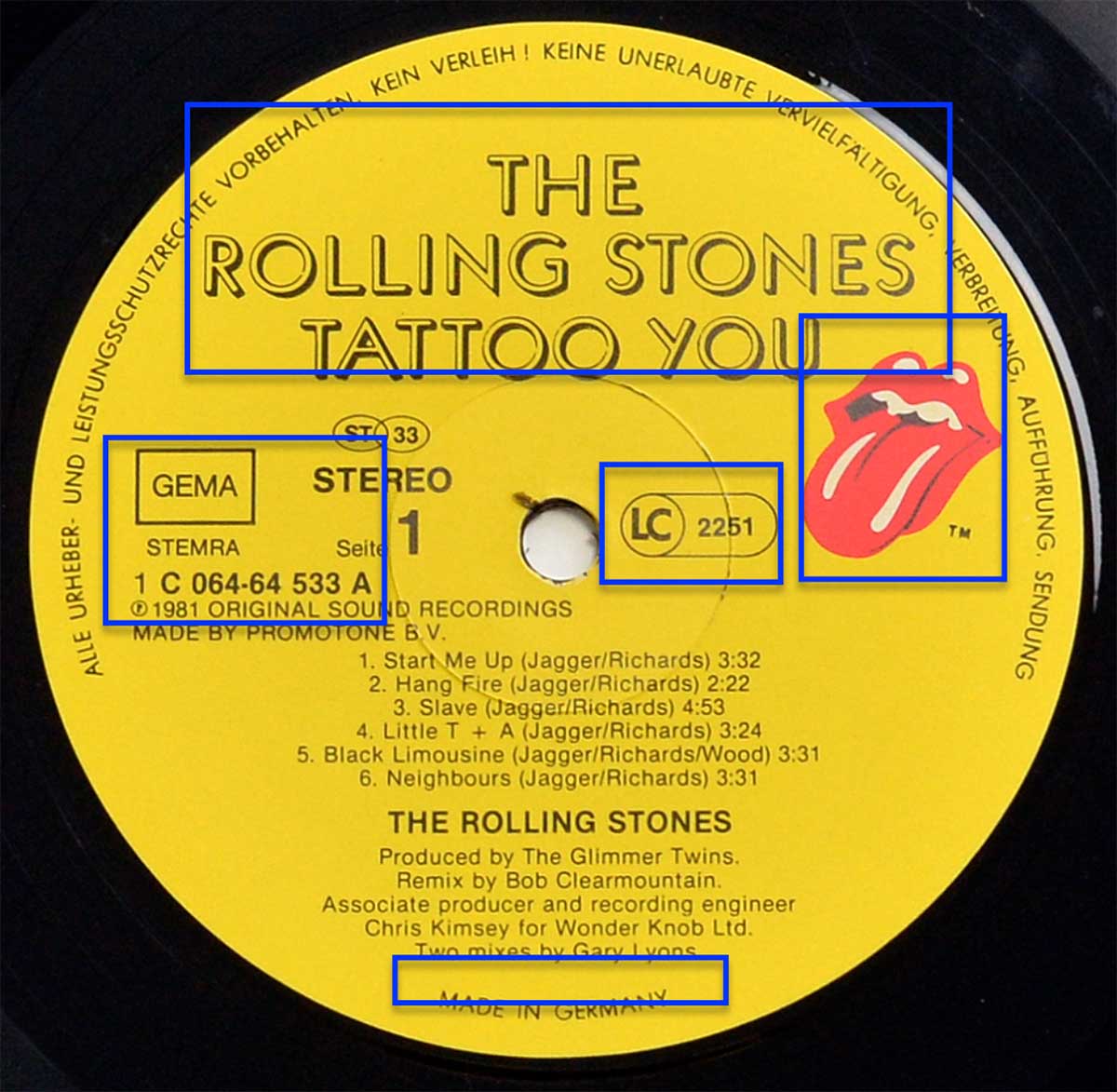High Resolution Photo ROLLING STONES - Tattoo You 