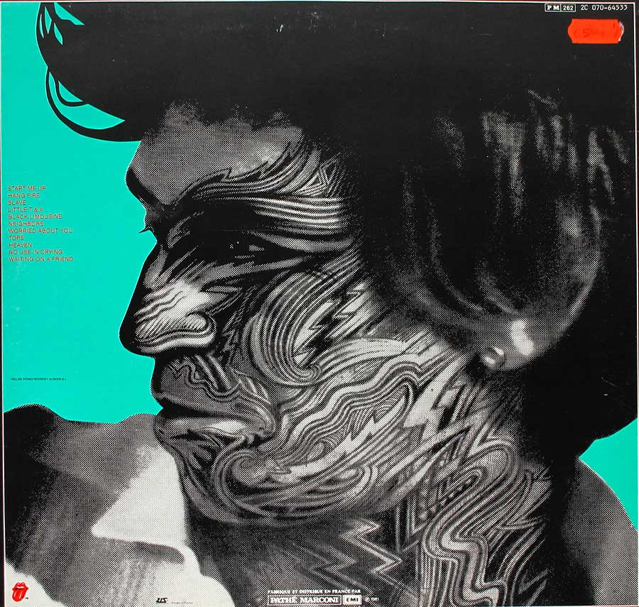 Photo of album back cover ROLLING STONES - Tattoo You ( French Release )