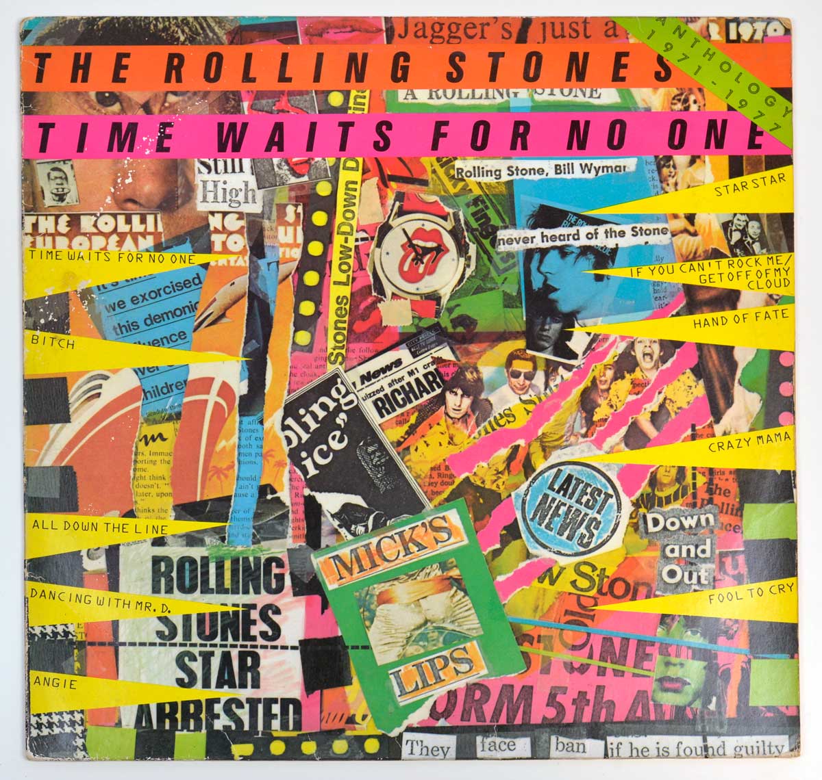Album Front Cover  Photo of "ROLLING STONES Time Waits For No One (Anthology 1971-1977)"