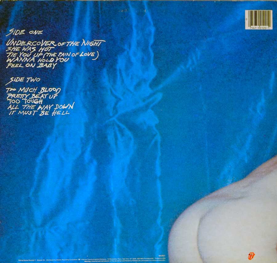 Photo of album back cover ROLLING STONES - Undercover (USA)