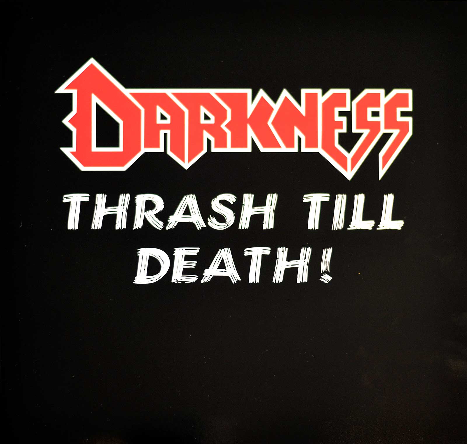 large album front cover photo of: DARKNESS - Thrash Till Death 2LP Ltd Ed