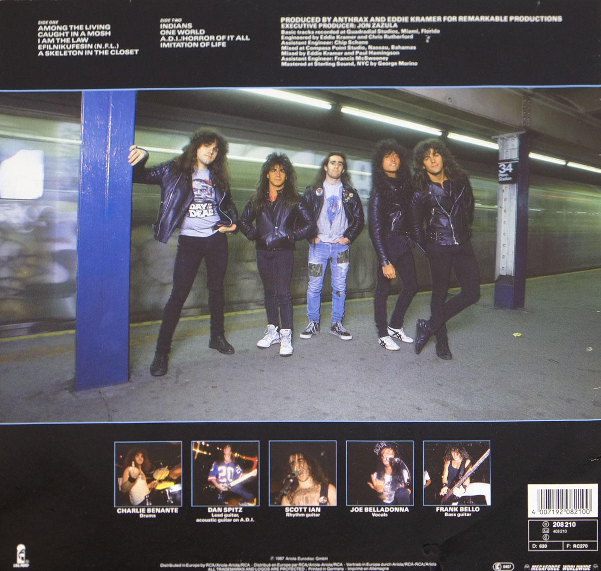 ANTHRAX Among The Living Album Cover Photos & 12