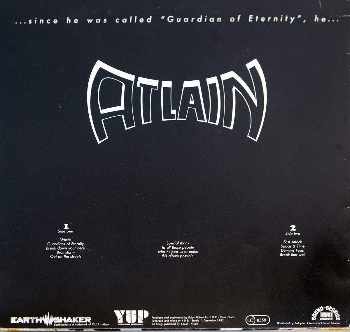 High Resolution Photo Album Back Cover of ATLAIN - G.O.E. https://vinyl-records.nl