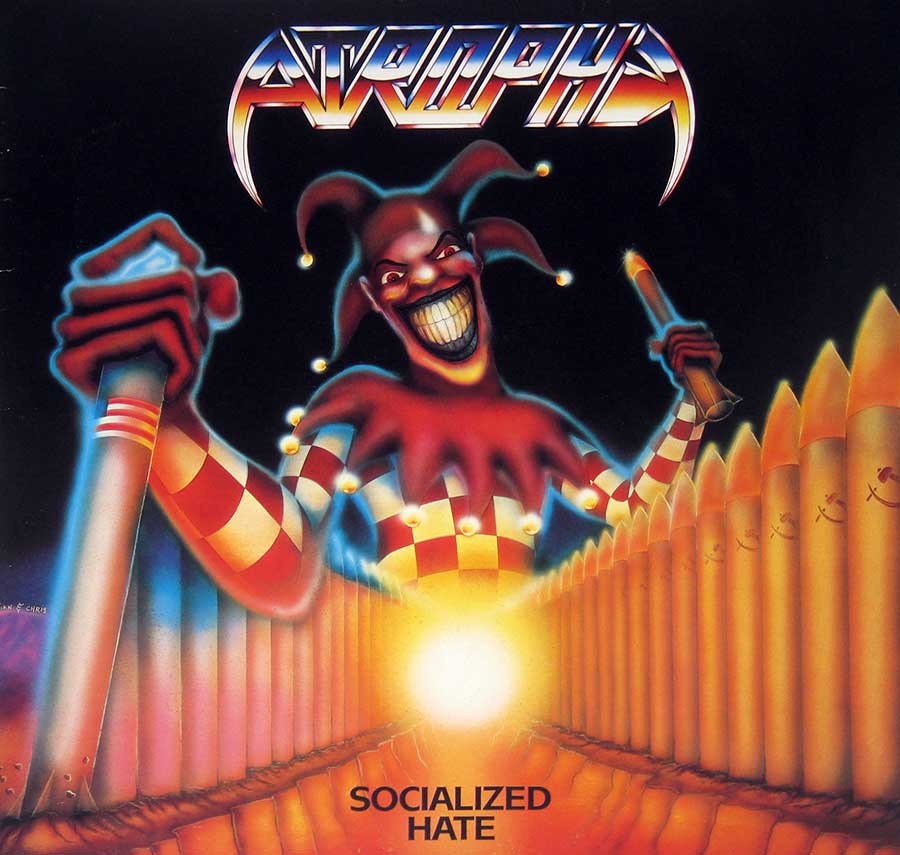 High Resolution Photo Album Front Cover of ATrophy - Socialized Hate https://vinyl-records.nl