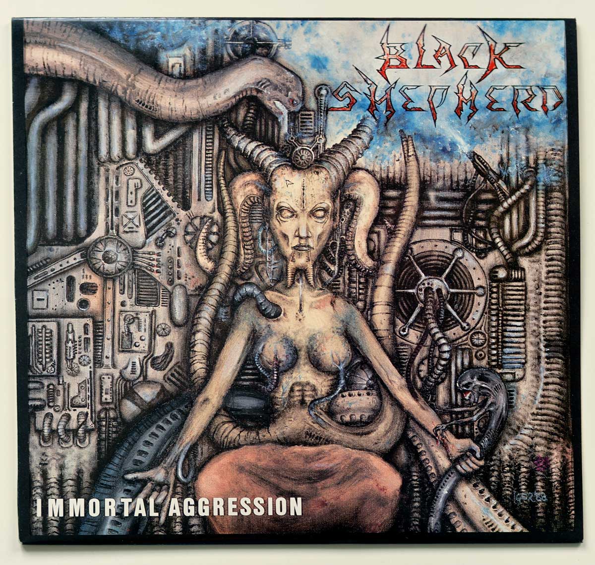 BLACK SHEPHERD (BEL) - Immortal Aggression front cover https://vinyl-records.nl