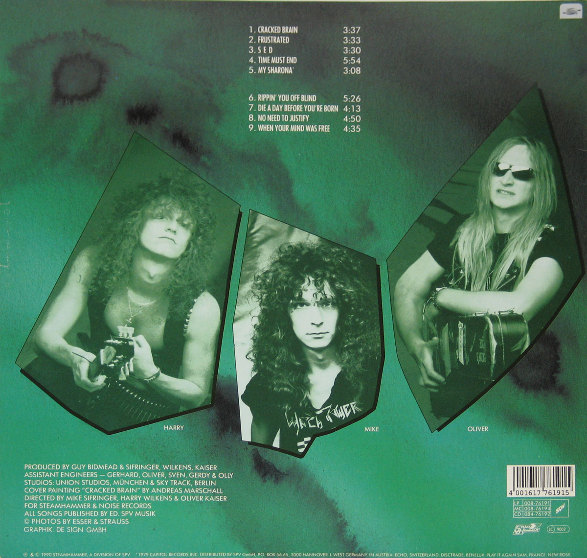 DESTRUCTION Cracked Brain Teutonic (German) Thrash Metal Album Cover ...