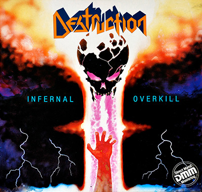 DESTRUCTION - Infernal Overkill album front cover vinyl record