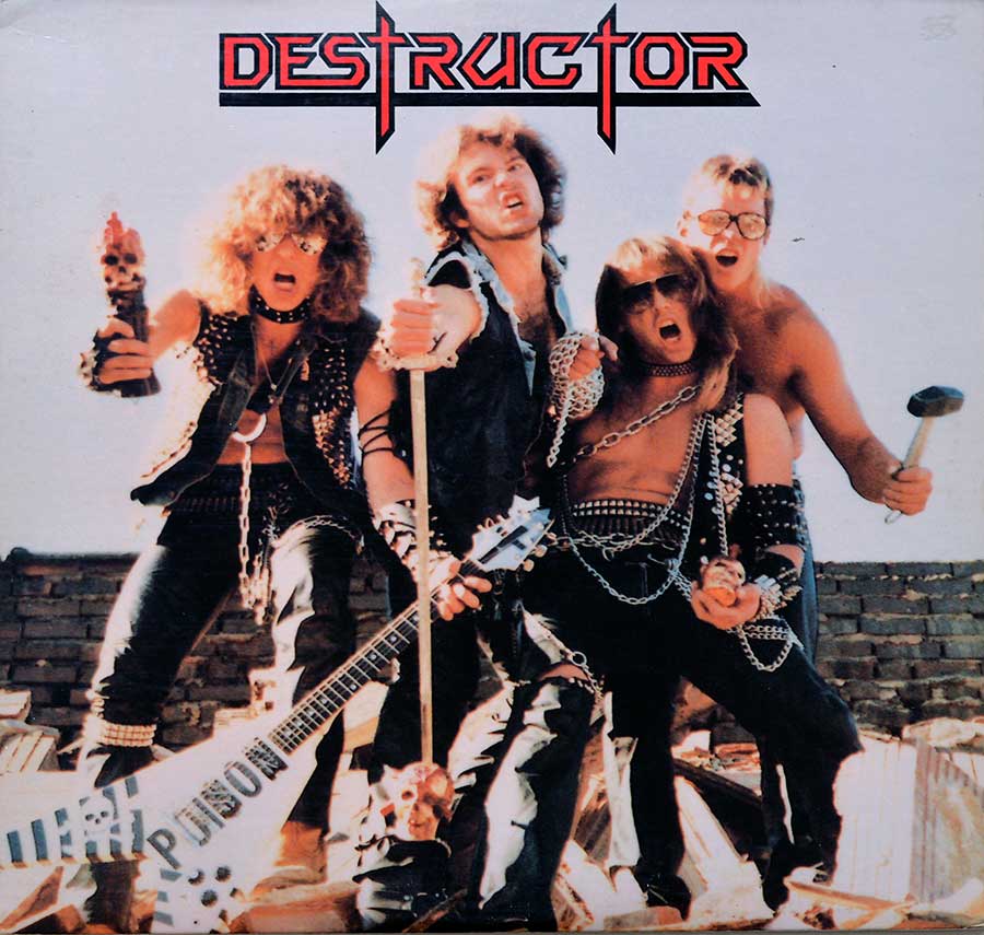 DESTRUCTOR - Maximum Destruction USA Release Auburn Records Incl OIS 12" Vinyl LP Album front cover https://vinyl-records.nl