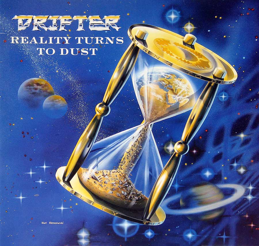 DRIFTER - Reality Turns to Dust 12" VINYL LP ALBUM
 front cover https://vinyl-records.nl