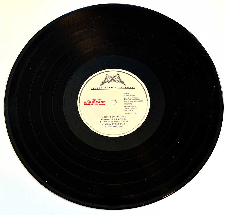 Photo of "E-X-E - Sicker Than I Thought!" 12" LP Record - Side Two: