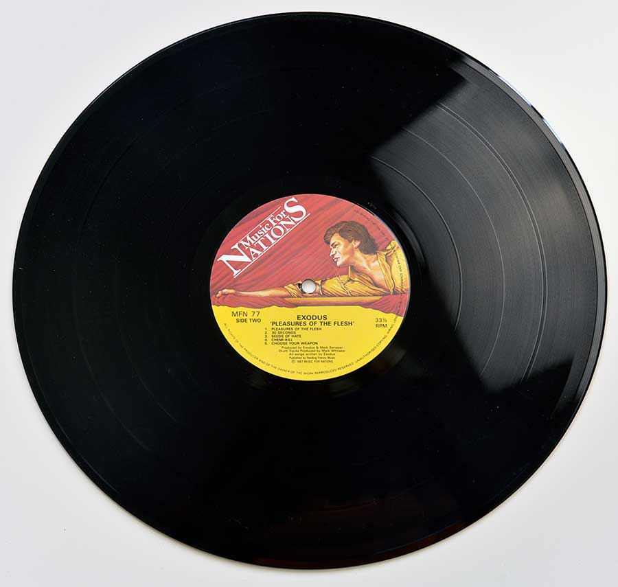 EXODUS - Pleasures of the Flesh 12" Vinyl LP Album vinyl lp record 