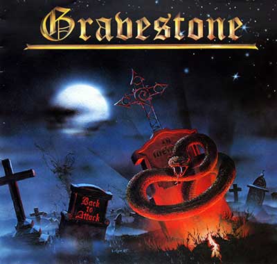 GRAVESTONE - Back to Attack 12" Vinyl LP album front cover https://vinyl-records.nl
