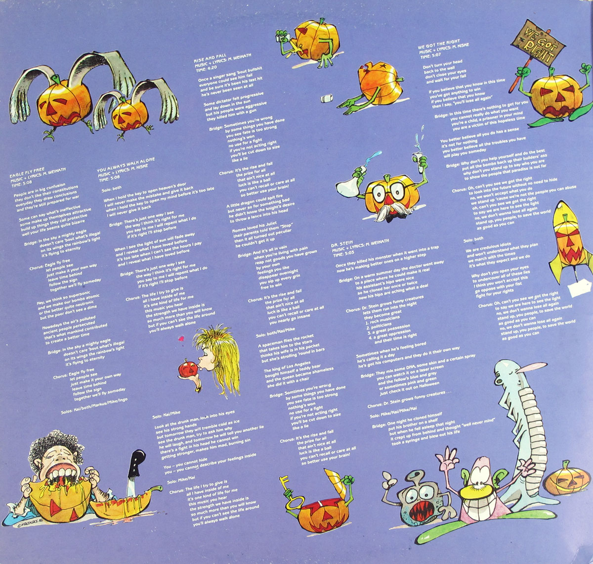 High Resolution Photo of Album Cover, Inners, Vinyl and Record labels 