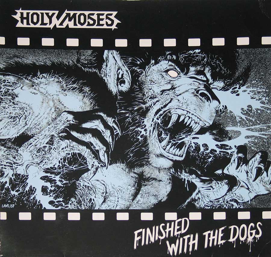 Front Cover Photo Of HOLY MOSES - Finished With The Dogs 12" Vinyl LP Album
