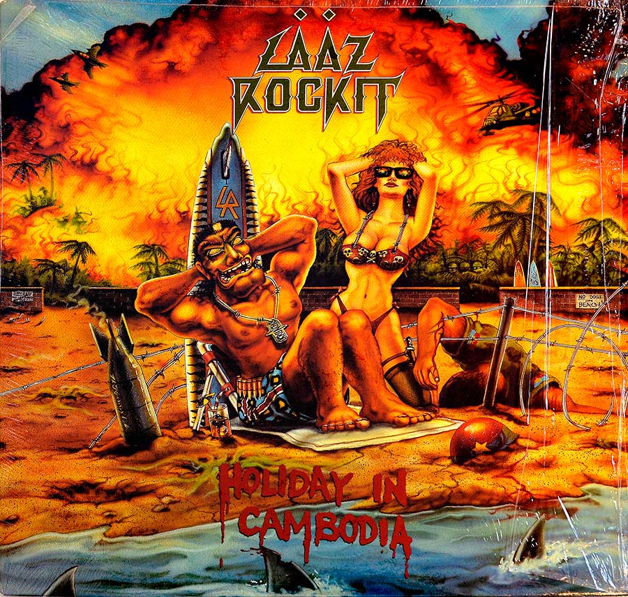 High Quality Photo of Album Front Cover  "LAAZ ROCKIT - Holiday in Cambodja"