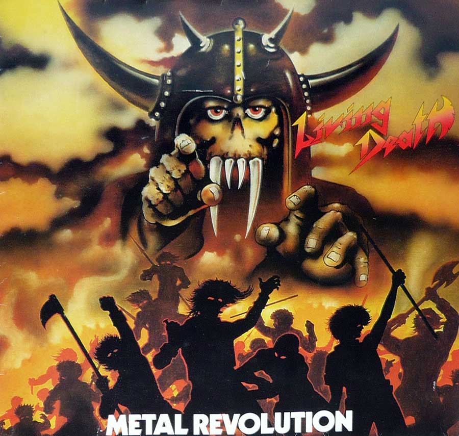large album front cover photo of: LIVING DEATH - METAL REVOLUTION - EARTHSHAKER 