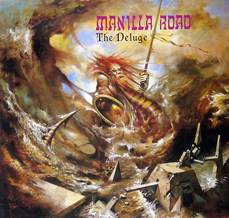 MANILLA ROAD - The Deluge 12" Vinyl LP Album front cover https://vinyl-records.nl