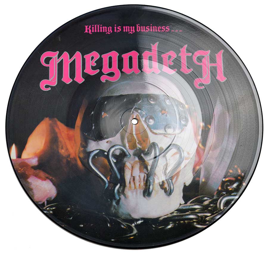 Front Cover Photo Of MEGADETH - Killing Is My Business 12" Picture Disc 