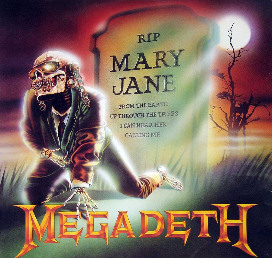 High Resolution Photo MEGADETH MARY JANE USA Vinyl Record
