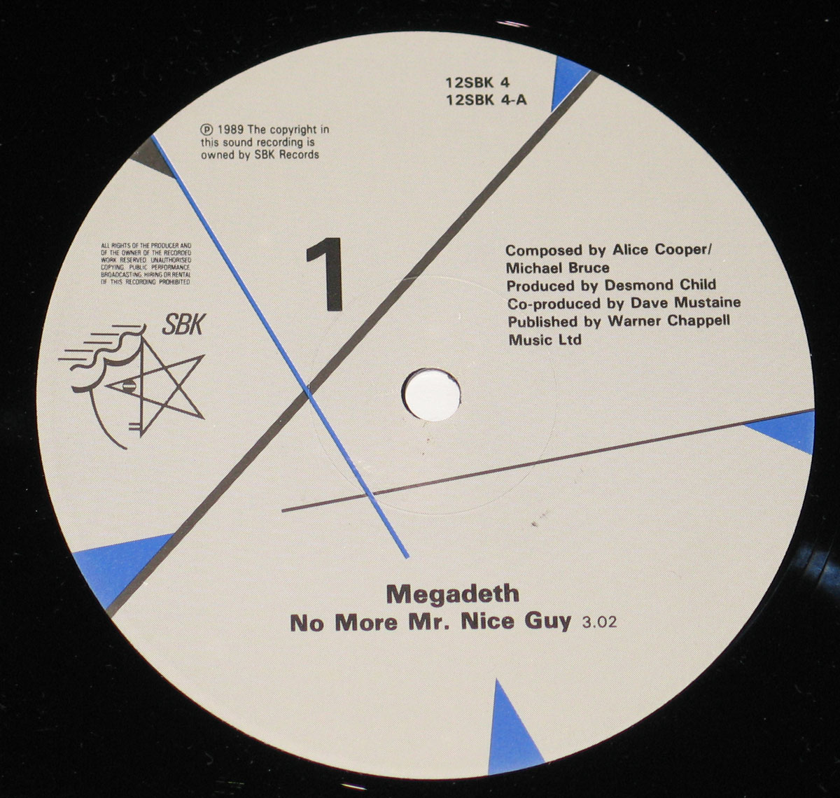 High Resolution Photo MEGADETH - No More Mr Nice Guy ( USA ) Vinyl Record