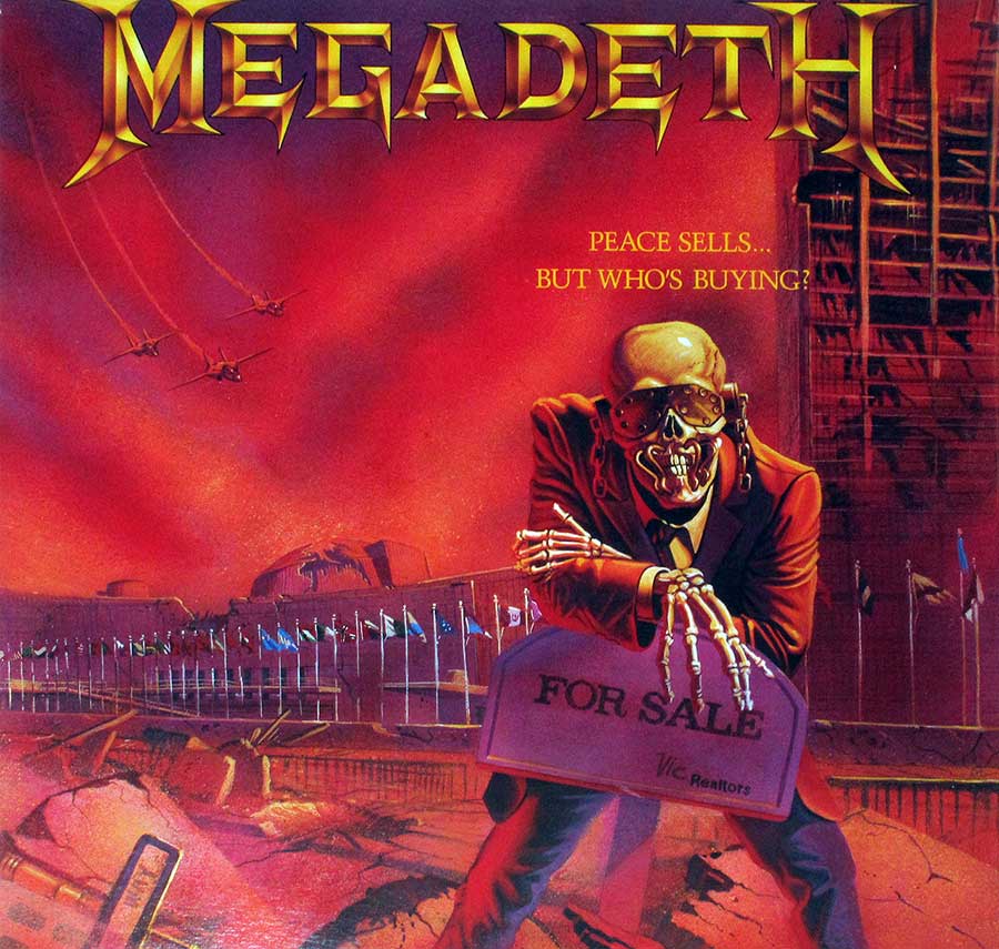 High Resolution Photo Canadian release of MEGADETH PEACE SELLS BUT WHO IS BUYING Vinyl Record