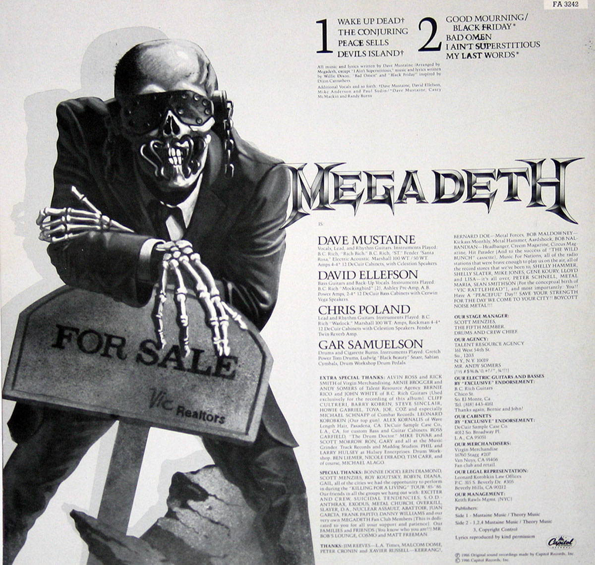 MEGADETH Peace Sells But Who Is Buying Death Thrash Metal 12